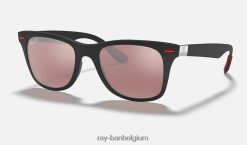 rb4195m scuderia ferrari-collectie mat zwart/zilver XX46DZ1075 Heren Ray-Ban zonnebril