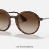 rb4222 mat havana/bruin XX46DZ1042 Heren Ray-Ban zonnebril