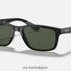 rb4234 gepolijst zwart/groen XX46DZ1124 Heren Ray-Ban zonnebril