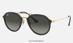 rb4253 gepolijst zwart/grijs XX46DZ655 Heren Ray-Ban zonnebril