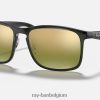 rb4264 chroom gepolijst grijs/groen XX46DZ667 Heren Ray-Ban zonnebril