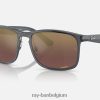 rb4264 chroom gepolijst grijs/paars XX46DZ664 Heren Ray-Ban zonnebril