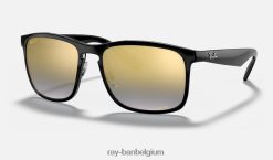 rb4264 chroom gepolijst zwart/blauw XX46DZ666 Heren Ray-Ban zonnebril