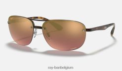 rb4275ch chroom gepolijst licht havana/paars XX46DZ1063 Heren Ray-Ban zonnebril