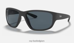 rb4300 mat zwart/blauw/grijs XX46DZ606 Heren Ray-Ban zonnebril