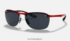 rb4302m scuderia ferrari-collectie gepolijst rood/grijs XX46DZ1164 Heren Ray-Ban zonnebril