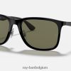 rb4313 gepolijst zwart/groen XX46DZ824 Heren Ray-Ban zonnebril