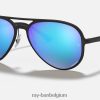 rb4320ch chroom mat zwart/blauw XX46DZ769 Heren Ray-Ban zonnebril