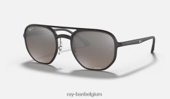 rb4321ch chroom mat zwart/zilver XX46DZ1009 Heren Ray-Ban zonnebril
