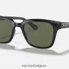 rb4323 gepolijst zwart/groen XX46DZ842 Heren Ray-Ban zonnebril