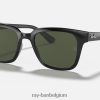 rb4323 gepolijst zwart/groen XX46DZ844 Heren Ray-Ban zonnebril