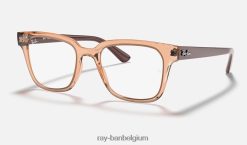 rb4323v-optiek gepolijst transparant roze XX46DZ1655 Heren Ray-Ban bril