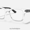 rb4323v-optiek gepolijst transparant XX46DZ1657 Heren Ray-Ban bril