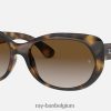 rb4325 gepolijst licht havanna/bruin XX46DZ1574 vrouwen Ray-Ban zonnebril