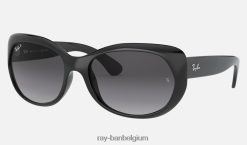 rb4325 gepolijst zwart/grijs XX46DZ1573 vrouwen Ray-Ban zonnebril