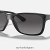 rb4331 gepolijst zwart/grijs XX46DZ896 Heren Ray-Ban zonnebril