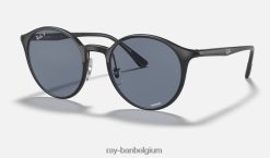 rb4336ch chromantie gepolijst zwart/blauw XX46DZ1030 Heren Ray-Ban zonnebril