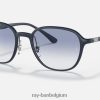 rb4341 mat donkerblauw/blauw XX46DZ1552 Heren Ray-Ban zonnebril