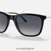 rb4344 gepolijst zwart/blauw/grijs XX46DZ1013 Heren Ray-Ban zonnebril