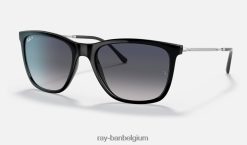 rb4344 gepolijst zwart/blauw/grijs XX46DZ1013 Heren Ray-Ban zonnebril
