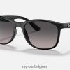 rb4374 gepolijst zwart/grijs XX46DZ1441 Heren Ray-Ban zonnebril