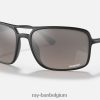 rb4375 chroom mat zwart/zilver XX46DZ1443 Heren Ray-Ban zonnebril