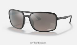 rb4375 chroom mat zwart/zilver XX46DZ1443 Heren Ray-Ban zonnebril