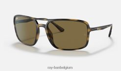 rb4375 gepolijst havana/bruin XX46DZ1445 Heren Ray-Ban zonnebril