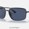 rb4375 gepolijst transparant grijs/blauw XX46DZ1446 Heren Ray-Ban zonnebril