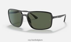 rb4375 gepolijst zwart/groen XX46DZ1444 Heren Ray-Ban zonnebril