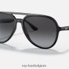 rb4376 gepolijst zwart/grijs XX46DZ183 Heren Ray-Ban zonnebril