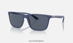 rb4385 mat blauw/donkergrijs XX46DZ578 Heren Ray-Ban zonnebril
