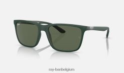 rb4385 mat groen/donkergroen XX46DZ577 Heren Ray-Ban zonnebril