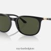 rb4386 gepolijst zwart/groen XX46DZ1492 Heren Ray-Ban zonnebril