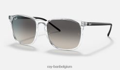rb4387 gepolijst transparant/grijs XX46DZ731 Heren Ray-Ban zonnebril