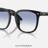 rb4401d gepolijst zwart/blauw XX46DZ539 Heren Ray-Ban zonnebril