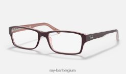 rb5169 optiek gepolijst transparant bruin XX46DZ1775 Heren Ray-Ban bril
