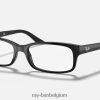 rb5187 optiek gepolijst zwart XX46DZ2230 Heren Ray-Ban bril