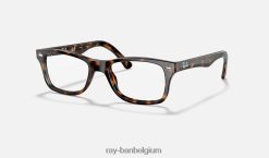 rb5228 optiek gepolijst donker havana XX46DZ2549 vrouwen Ray-Ban bril