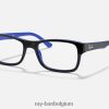 rb5268 gepolijst zwart op blauw XX46DZ2236 Heren Ray-Ban bril