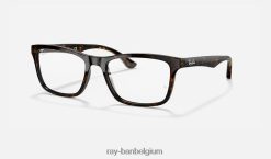 rb5279 optiek gepolijst donker havana XX46DZ1734 Heren Ray-Ban bril