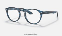 rb5283 optiek gepolijst blauw XX46DZ2004 Heren Ray-Ban bril