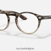 rb5283 optiek gepolijst bruin havana XX46DZ2006 Heren Ray-Ban bril
