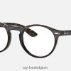 rb5283 optiek gepolijst donker havana XX46DZ2003 Heren Ray-Ban bril