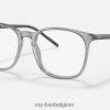 rb5387 optiek gepolijst transparant grijs XX46DZ1587 Heren Ray-Ban bril