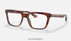rb5391 optiek gepolijst gestreept havana XX46DZ2454 Heren Ray-Ban bril