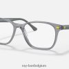 rb5405m scuderia ferrari-collectie gepolijst transparant grijs XX46DZ1938 Heren Ray-Ban zonnebril