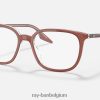 rb5406 optiek gepolijst bruin op transparant XX46DZ2030 Heren Ray-Ban bril