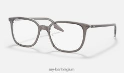 rb5406 optiek gepolijst grijs op transparant XX46DZ2031 Heren Ray-Ban bril