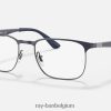 rb6363 optiek gepolijst blauw op gunmetal XX46DZ2322 Heren Ray-Ban bril